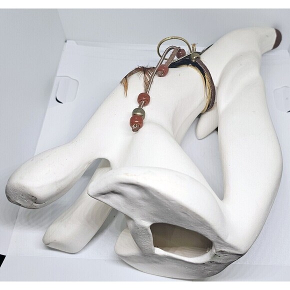 Howling Coyote Southwestern Native American Feather Southwest Decor Figure - Picture 11 of 11